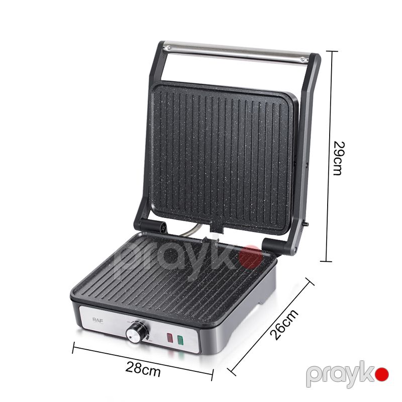 RAF R.2301 Paslanmayan Polad İki Tərəfli Toster Elektrikli Bifşteks Toster Elektrik qril RAF R.2301 — Toster və vaflyasıcı, Bakı (6)