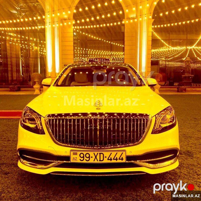 Mercedes Maybach S600, 2020 il 99-XD-444 — Minik avtomobili icarəsi, Bakı (2)