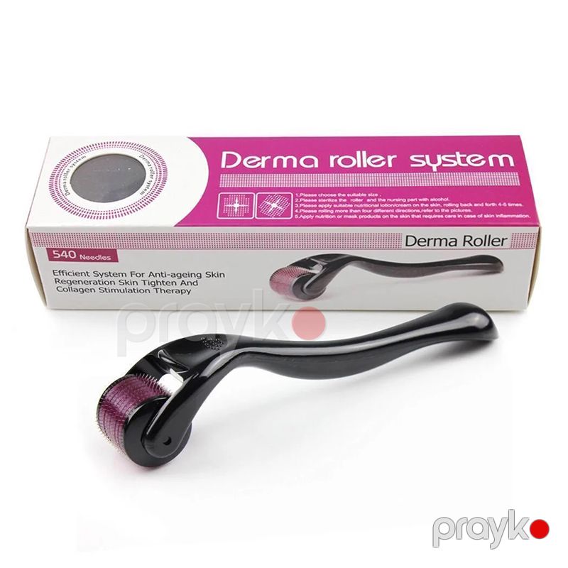 Derma Roller System Saç Dökülməsi Qırışlar Üçün Dəriyə Qulluq Aləti Mikropunktur İğneli Üzə Qulluq Aləti Bənövşəyi — Saç qayığı, Bakı (7)