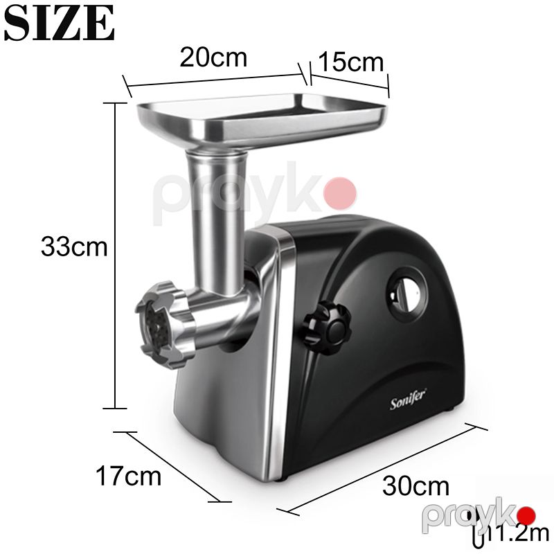 Sonifer SF-5018 Yüksək Keyfiyyətli Elektrikli Ətçəkən Maşın Yüksək Güclü 1500W — Digər mətbəx texnikası, Bakı (6)