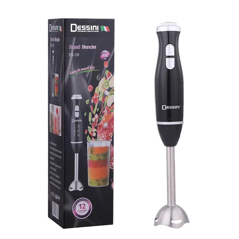 Dessını DS-59 Çoxfunksiyalı Paslanmayan Polad Yüksək Güclü Əl Blenderi 450W — Blenderlər, xırdalayanlar və mikserlər, Bakı (5)