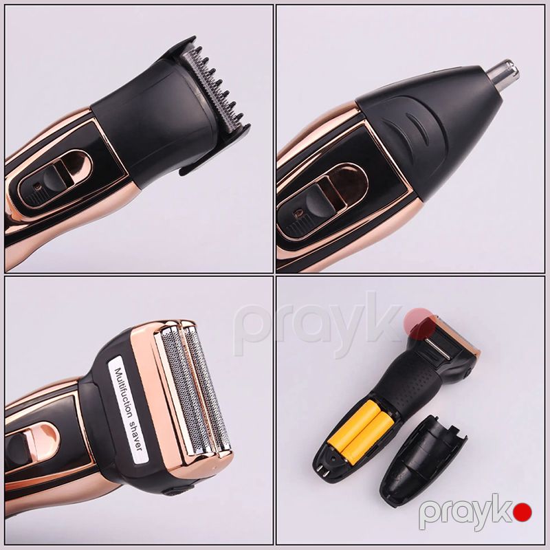 Geemy GM 595 Professional Saç Kəsmə Maşını Trimmer 3 Başlıqlı Üzqırxan Maşın — Usturalar, trimmerler və epilyatorlar, Bakı (6)