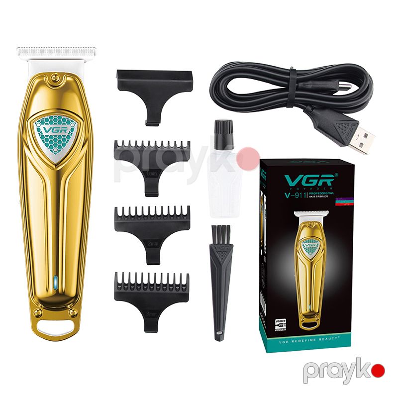 VGR Elektrikli Saç Qayçısı USB Təkrar Doldurula Bilən Elektrikli Trimmer 0 Kəsici Başlıq Bərbər Saç Kəsmə Makası — Usturalar, trimmerler və epilyatorlar, Bakı (8)