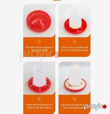Quş qəfəsləri üçün yem və su qabı, 0.16 l prl_0405 — Mallar, Bakı (2)