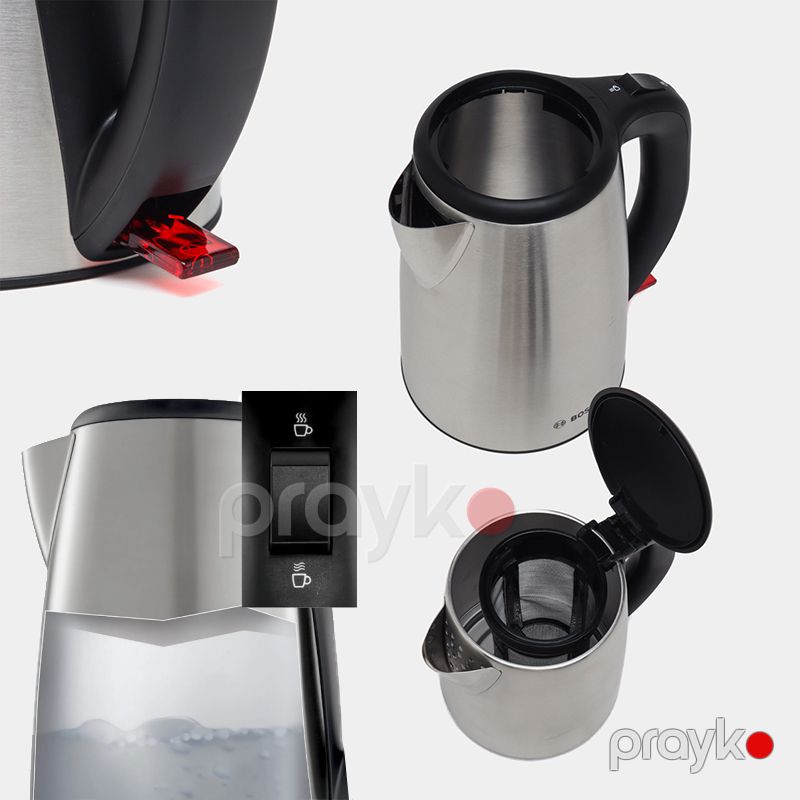Elektrik Çaydanı Bosch TTA5883 Bosch Çaydan 1.7L Boz Polad Çaydan Çaynik Dəsti 1800W Yüksək Keyfiyyətli Çaydan Dəsti — Elektrik çaydanları və termoslar, Bakı (8)