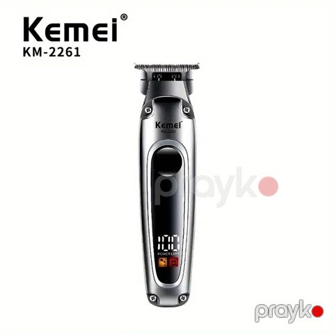 Kemei KM-2261 Saç Saqqal Təraş Maşını Yüksək Keyfiyyətli Professional Kişi Üçün Trimmer — Bakı