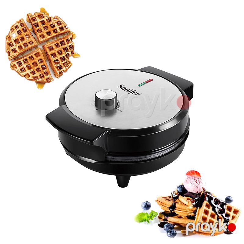 Sonifer SF-6084 220v Termostat Nəzarətli Yuvarlak Elektrikli Toster Böyük Tutumlu Waffle Hazırlayıcı 1000W — Toster və vaflyasıcı, Bakı (3)