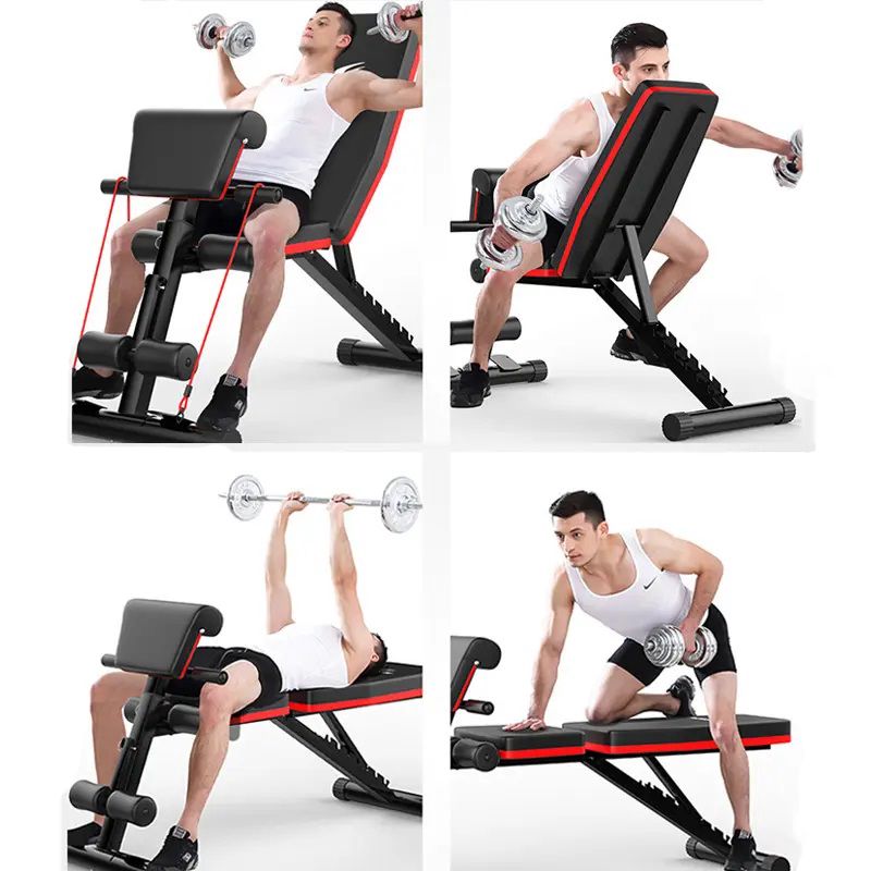 Ev İdman Zalı Məşqi Üçün Uyğun Qatlana Bilən Fitness Aləti Çoxməqsədli Tənzimlənən Fitness Dumbbell Dəzgahı Press Stolu — Fitness və simulyatorlar, Bakı (3)