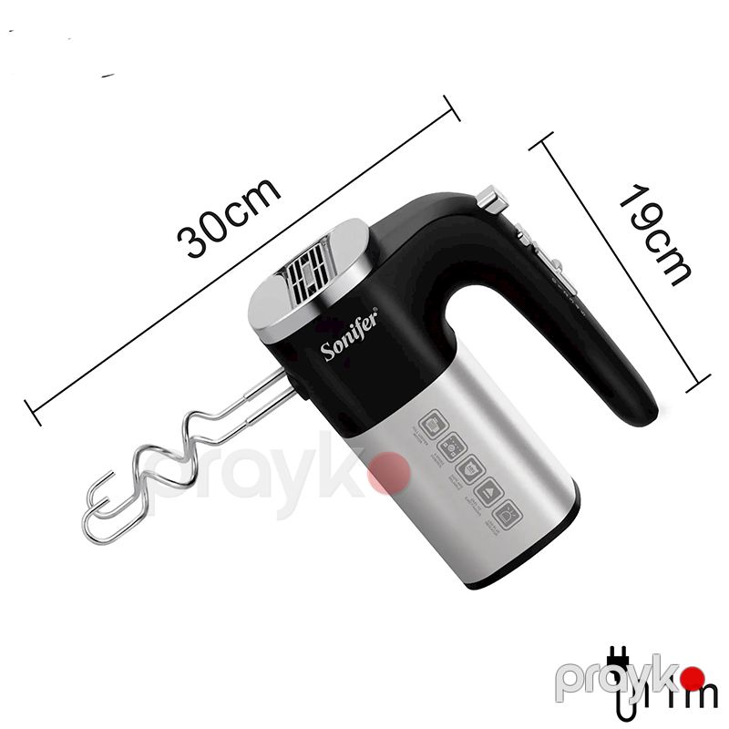 Sonifer SF-7077 Çoxfunksiyalı Əl Mikseri Elektrikli Əl Mikseri Yumurta Çırpıcı Xəmir Qarışdırcı Mikser 500W — Blenderlər, xırdalayanlar və mikserlər, Bakı (4)