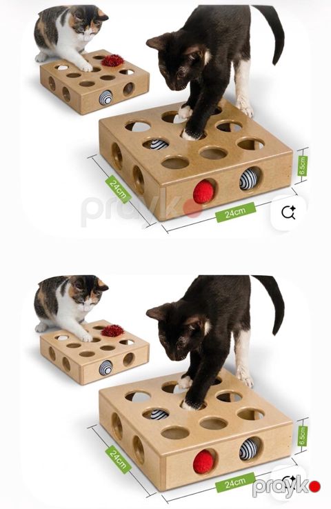 Pişik oyuncağı 9053, MDF, bej — Bakı
