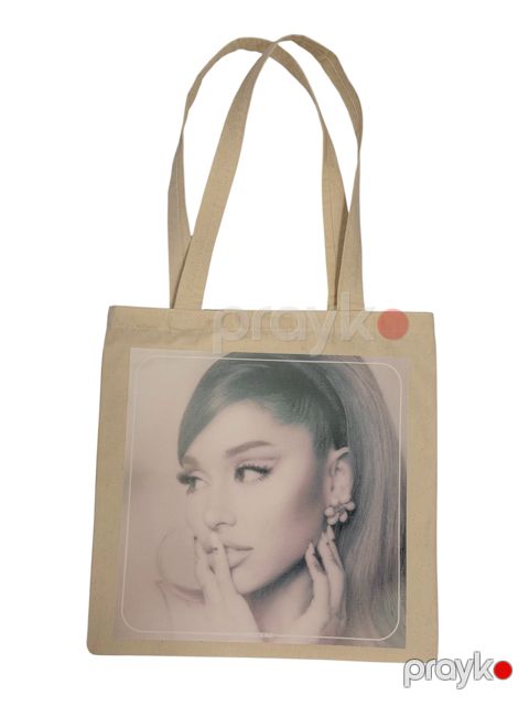Çimərlik çantası Ariana Grande, bej, kətan, 60 sm — Bakı