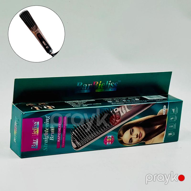 BarBieliss BA-430 Saç Düzləşdirici Daraqlı Barbieliss Düzləşdirici 980F Saç Üçün Ütü LED İonik Saç Düzləşdirici Fırça — Fən, Bakı (7)