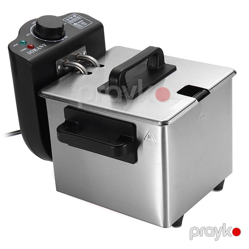 Sokany WJ-804 Fritöz Elektrikli Qızartma Sobası Termostat Fri Aparatı — Soba və qrillər, Bakı (4)