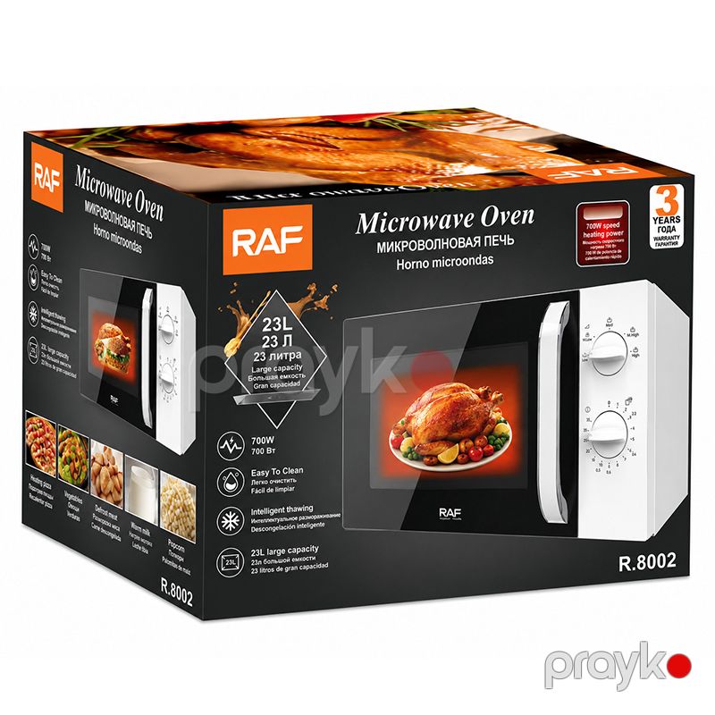 Mikrodalğalı soba RAF Yüksək keyfiyyətli üstün mexaniki düyməli mikrodalğalı soba R.8002 ağıllı əritmə mikrodalğalı soba — Ev texnikası, Bakı (7)