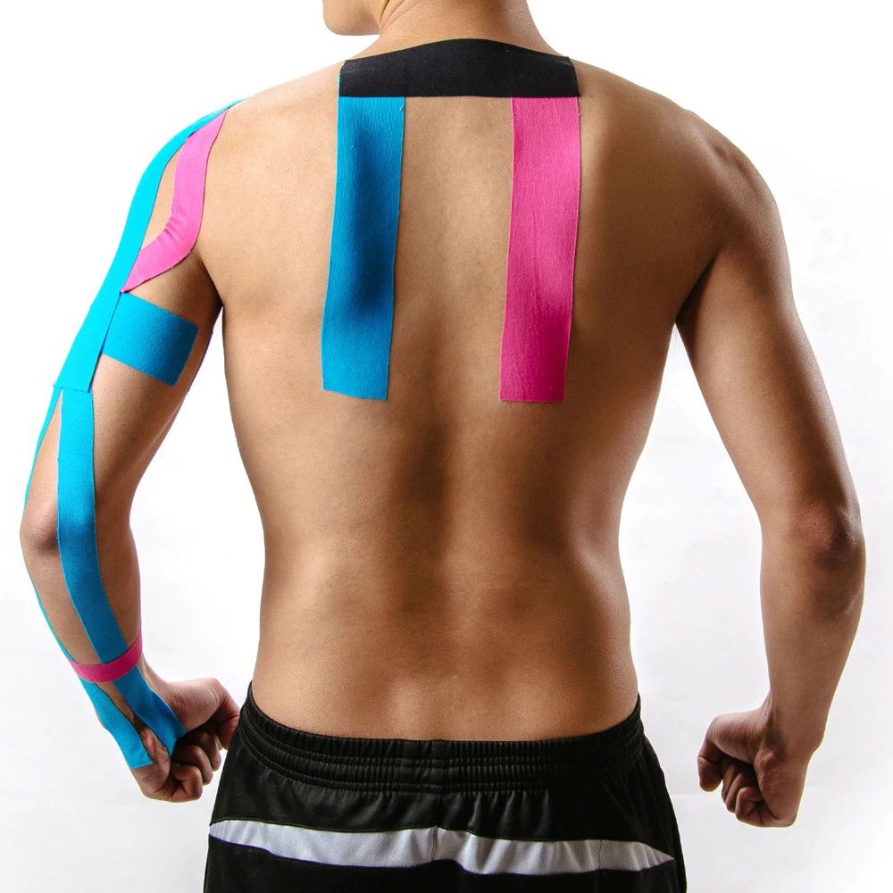5sm x 5m Sport Kinezioloji Bant Pambıq Fiziki Terapiya Əzələ Ağrısı Əzələ Bandları — Fitness və simulyatorlar, Bakı (4)