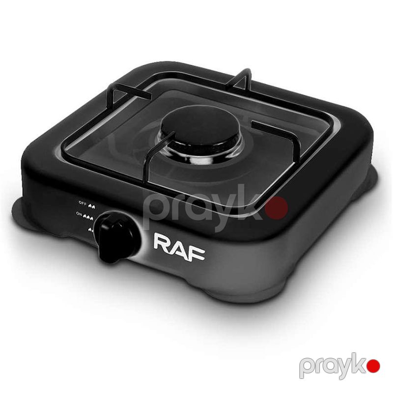 Qaz Plitəsi RAF R.8032B Qaz Sobası 1 Ocaq Qara Raf R.8032b Portativ 1 Ocaqlı Qazlı Stolüstü Soba — Plitələr, Bakı (3)