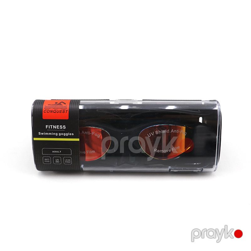 Conquest Anti Fog UV 380 Professional Üzgüçülük Eynəyi Duman Əleyhinə Ultra Yüngül Sızdırmaz Üzgücülük Eynəyi Qara — İdman, hobi, istirahət, Bakı (5)