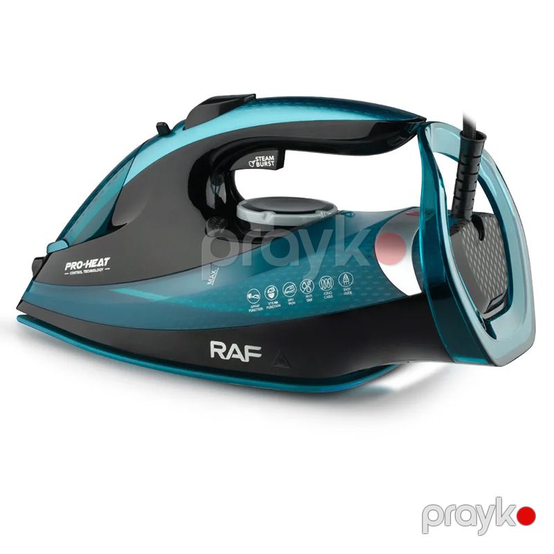 RAF Professional Yüksək Keyfiyyətli Buxar Ütü Keramika Altlıq Yüksək Güclü 2800W — Ev texnikası, Bakı (2)
