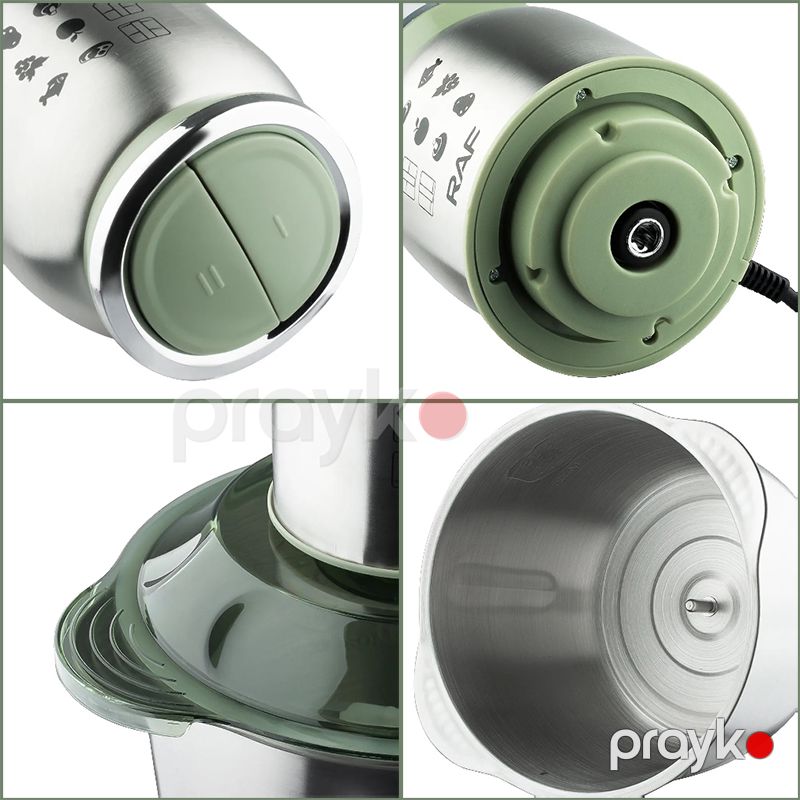 Professional Paslanmayan Polad R.7014 Doğrayıcı Qida Prosessoru 5 Başlıqlı 500W Güclü Mətbəx Doğrayıcısı 5L Tutumlu — Blenderlər, xırdalayanlar və mikserlər, Bakı (4)