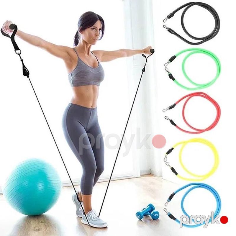 Fitnes Üçün Rezin Bantlar Dəsti Müqavimət Qrupları JT-003 5 Ədəd Rəngli Jqut Dəsti — İdman, hobi, istirahət, Bakı (2)