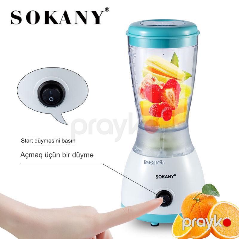 Sokany BL703A Çoxfunksiyalı Elektrikli Blender Mini Blender 300 W — Blenderlər, xırdalayanlar və mikserlər, Bakı (4)