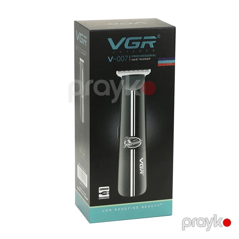 VGR 007 Kişilər üçün Professional Elektrikli Saç Kesmə Makinası USB Şarj Edilən Təraş Makası Metal Trimmer VGR V007 — Usturalar, trimmerler və epilyatorlar, Bakı (8)
