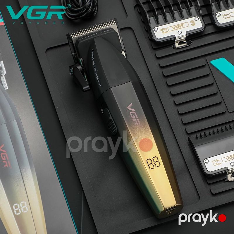VGR V-003 Professional Kişilər Üçün Trimmer Elektrikli Saç Saqqal Təraş Maşını Ülgüc — Usturalar, trimmerler və epilyatorlar, Bakı (7)