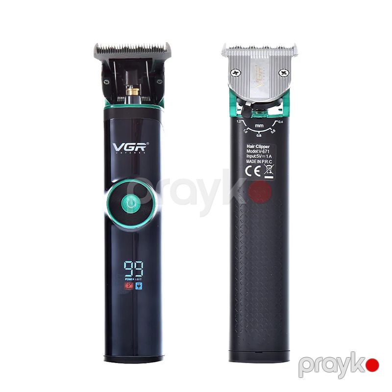 VGR V-671 Elektrikli Kişilər Üçün Trimmer Professional Saç Saqqal Təraş Maşını Ülgüc — Usturalar, trimmerler və epilyatorlar, Bakı (2)