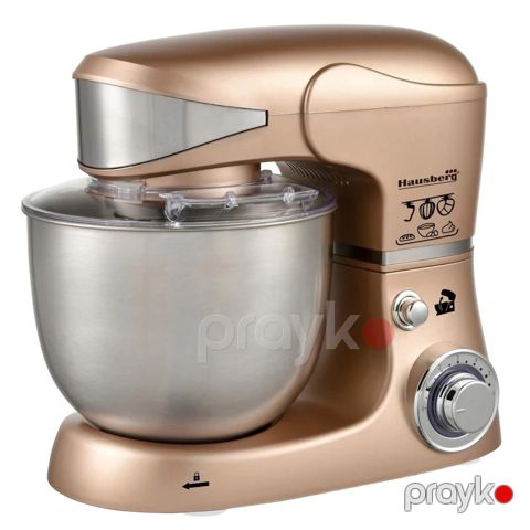Hausberg HB-7620 Xəmir Qarışdırıcı Maşın 1000 Vt Güclü 6 Sürət Ayarlı Stand Mikser 5 Litr Tutum — Bakı