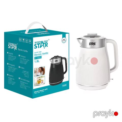 Wınnıng Star ST-6022 Elektrikli Çaydan Paslanmaz Polad Elektrikli Çaydan Tutum 1.8 L — Bakı