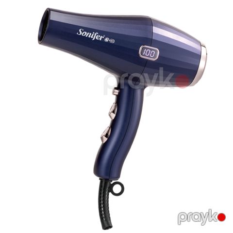 Sonifer SF-9634 - Hava Feni, Sürətli Elektrikli Güclü Saç Qurutma Maşını, 2000W Gücündə Yüksək Keyfiyyətli Hava Feni — Bakı