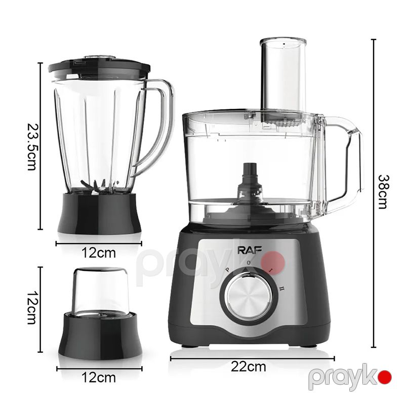3 Sürətli 7-də 1 Arada Qida Prosessoru Çoxfunksiyalı Peşəkar Blender Dəsti 1600prm Böyük Tutumlu Profesionnal RAF Mətbəx Doğrayıcısı 1.5L — Blenderlər, xırdalayanlar və mikserlər, Bakı (6)