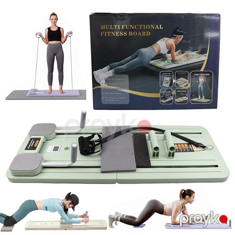 Multifunksional Pilates Lövhəsi Qatlana bilən Ev Üçün Tam Bədən Məşq Avadanlığı Pilates Reformator Lövhəsi — Bakı