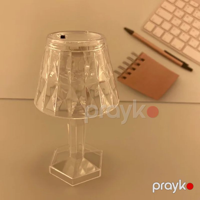 2 Ədəd Kristal Gecə İşığı Protativ LED Masaüstü Gecə Lambası Yataq Otağı Üçün Gözoxşayan Kristal Stolüstü Lampa — Mallar, Bakı (6)