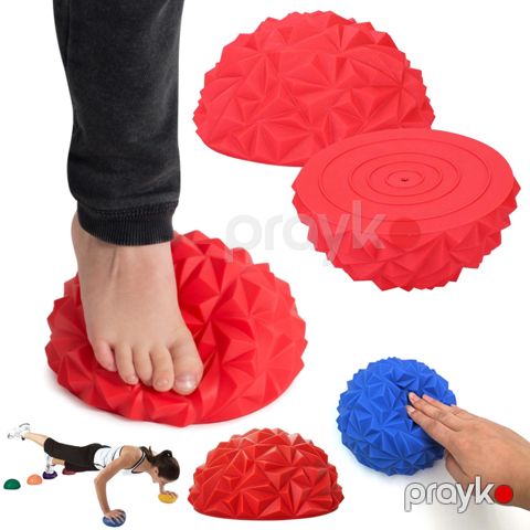 Yoga Topu Yarımkürə Masaj Balans Topu Ayaq Məşq Topu Fitness Yoqa Topu Akupunktur Balans Terapiyası — Bakı