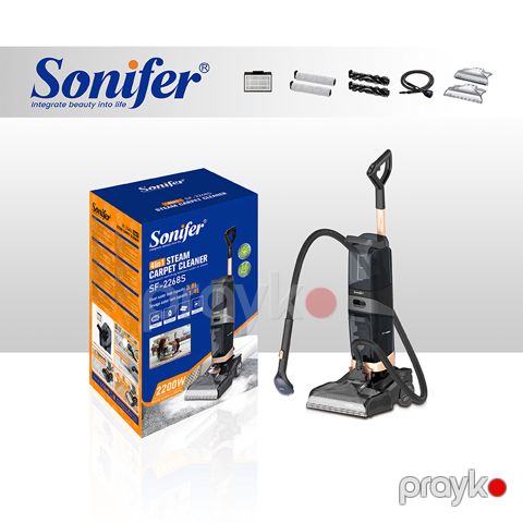 Sonifer SF-2268 Yeni Yüksək Güclü Elektrik Ləkə Təmizləyicisi Yaş və Quru Təmizləməli Buxarlı Xalça Təmizləmə Maşını — Bakı