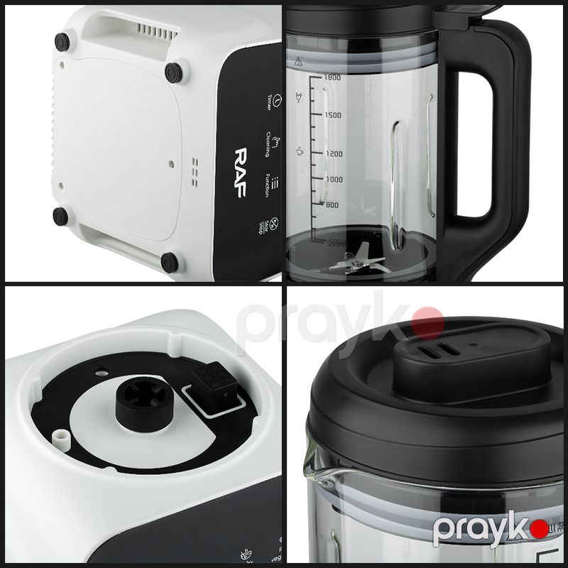 8 Bıçağa Sahib Professsional RAF Reqemsal Mətbəx Blenderi 1.8L 1200W Gücündə Çoxfunksiyalı Peşəkar Black Blender — Blenderlər, xırdalayanlar və mikserlər, Bakı (5)