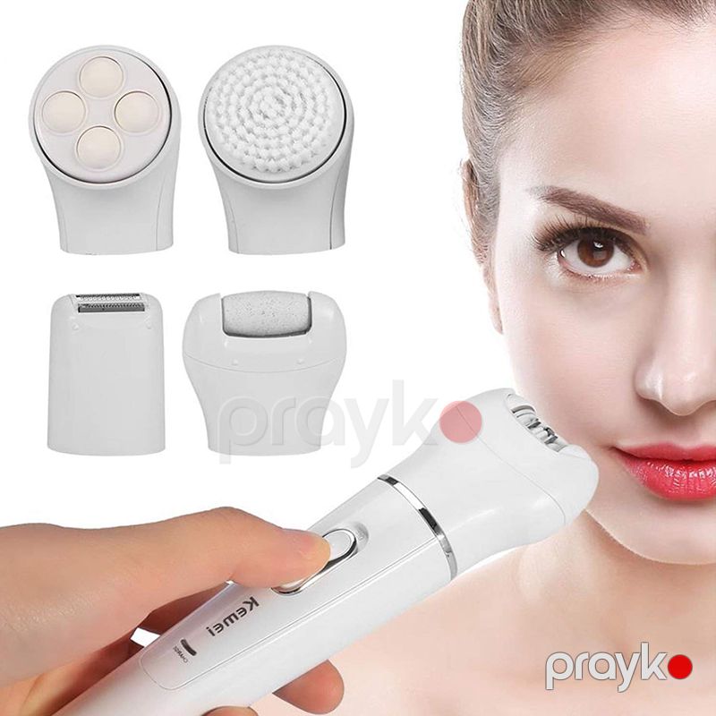 Kemei 5-də 1 Bütün Bədən Və Üz Təmizlənməsi Üçün Ağrısız Epilator Dəsti Müxtəlif Başlıqlı Epilyator Dəsti — Usturalar, trimmerler və epilyatorlar, Bakı (3)