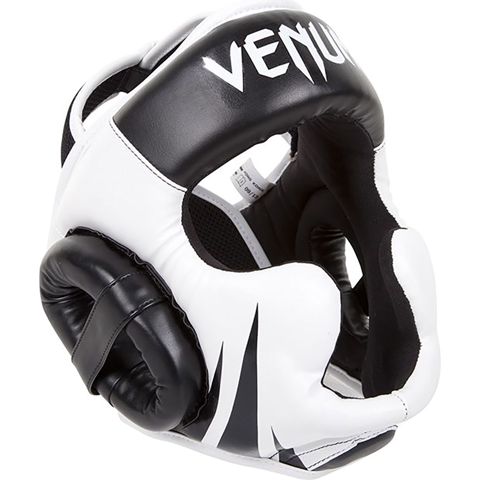 Original Venum Elite Boks Dəbilqəsi Baş Qoruyucu Kask Ağ-Qara — Bakı