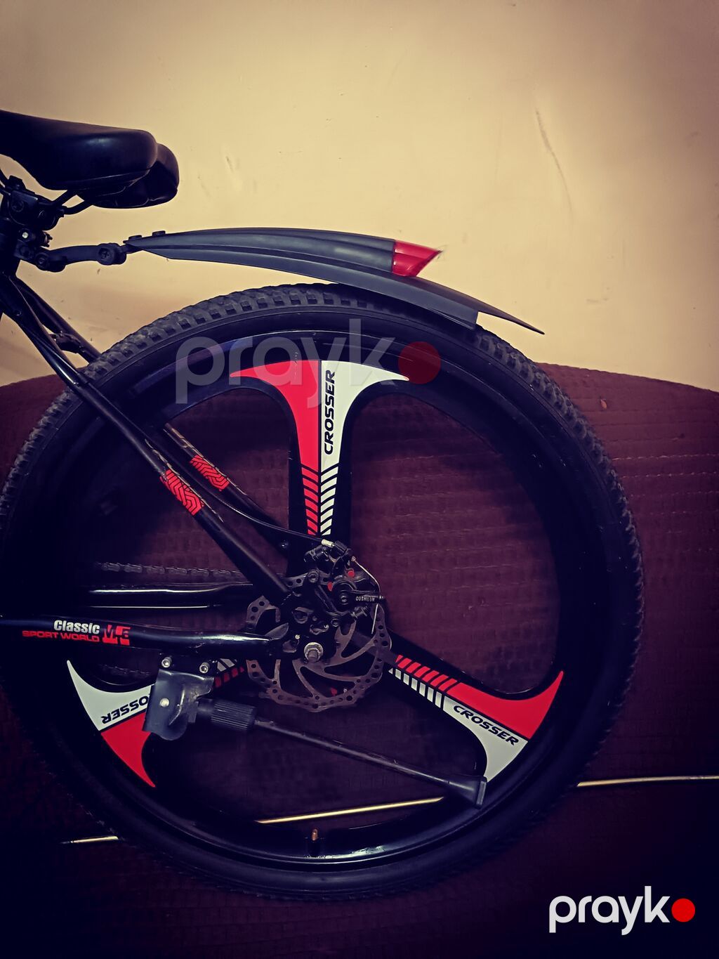 Crosser dağ velosipedi - Brend/model: Crosser - Rəng: qara-qırmızı-ağ — Dağ velosipedləri, Xırdalan (3)