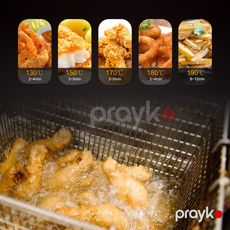 Yüksək Keyfiyyətli Elektrikli RAF Fri Qızardıcısı Cips Hazırlamaq Üçün Böyük Tutumlu Paslanmayan Polad Qızardıcı R-5299 — Soba və qrillər, Bakı (4)