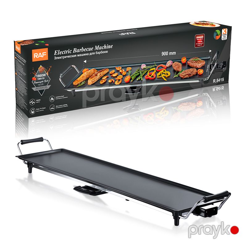 RAF R.5415 - Elektrikli Barbekü Maşını 1800W Yapışmayan Örtüklü Barbekü Maşını — Soba və qrillər, Bakı (5)