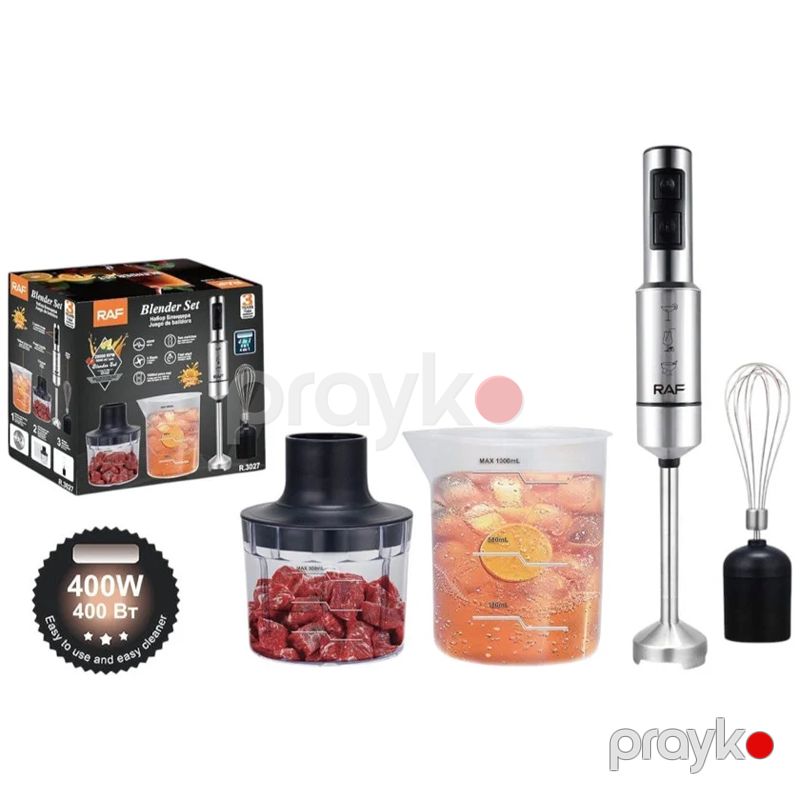 RAF R.3027 - Əl Blenderi, 400W Güc, Paslanmayan Polad Bıçaq, Paslanmayan Polad bıçaqlar — Blenderlər, xırdalayanlar və mikserlər, Bakı (5)