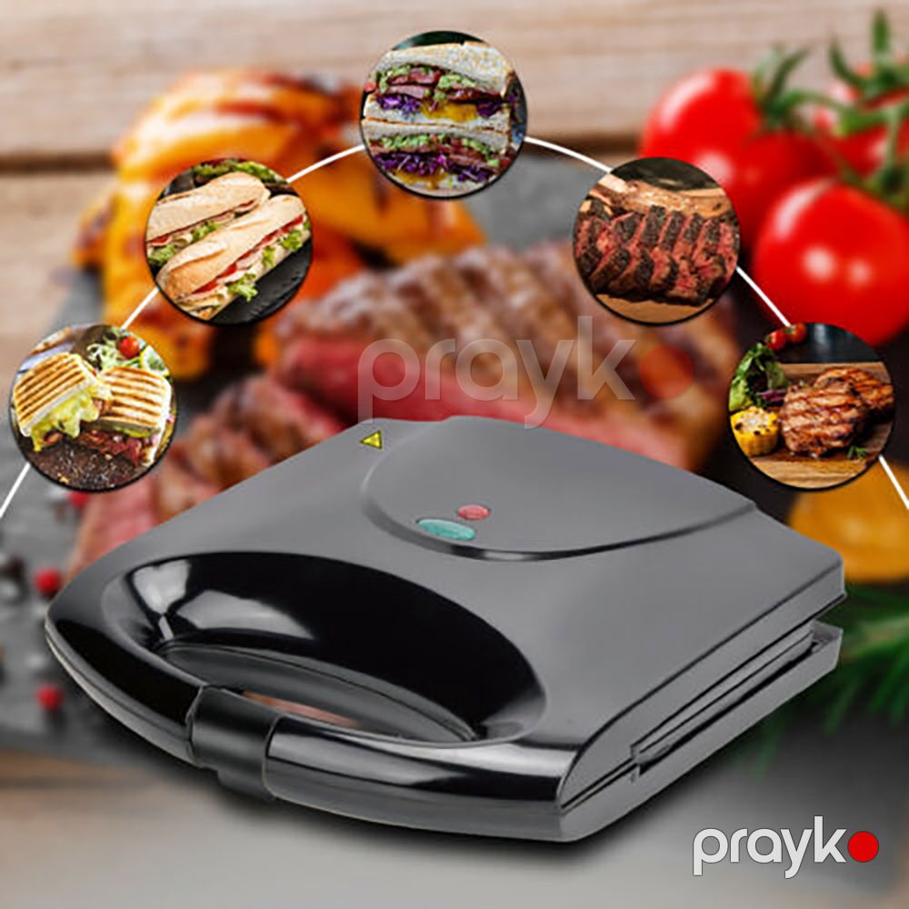 Mini Çörək Tosteri 750Vt Evdə Yapışmayan İkitərəfli Qızdırılabilən Toster — Toster və vaflyasıcı, Bakı (3)