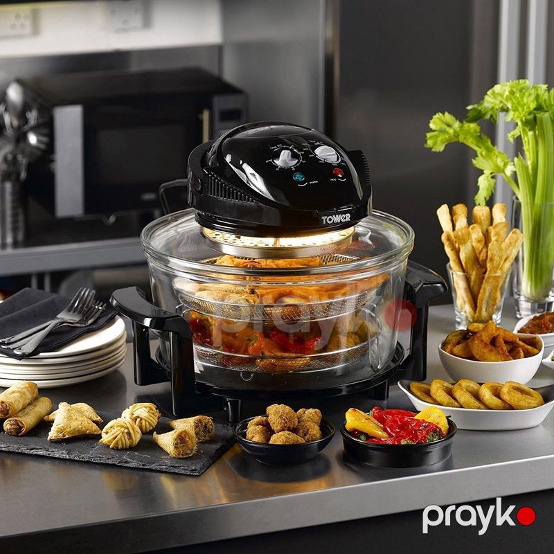 RAF R.5302 Şüşə Hava Fritözü LCD Ekran 3500W Gücündə Dayanıqlı Elektikli Qril Sobası 12L — Digər mətbəx texnikası, Bakı (4)