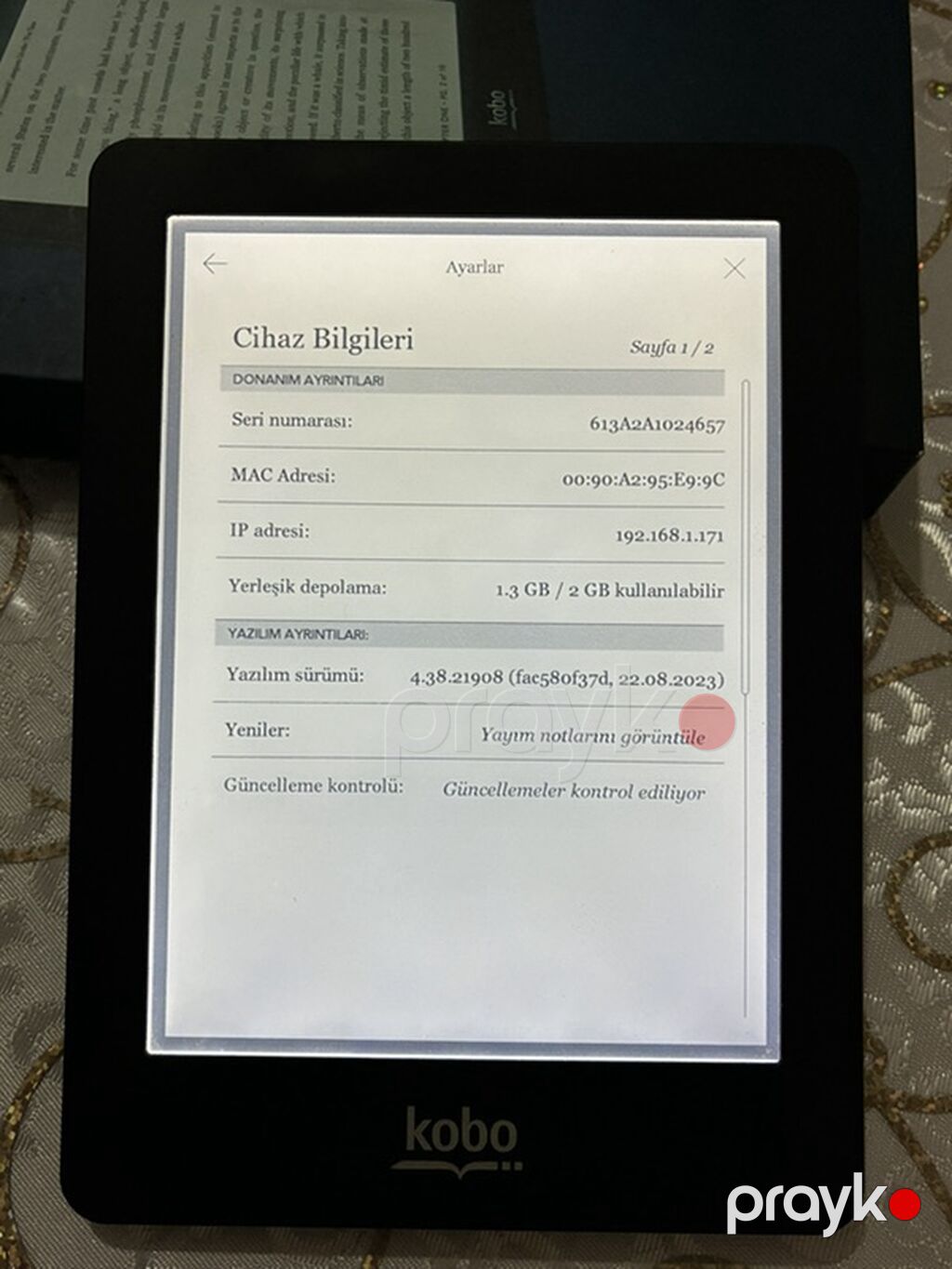 Kobo Glo elektron oxuyucu - Ekran: 6" E Ink (aydınlatmalı), göz — Elektron kitablar, Xırdalan (4)