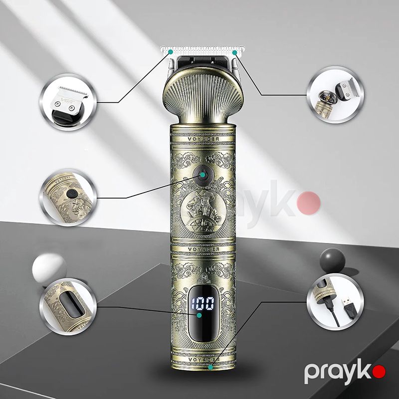 VGR V-962 Professional Simsiz Pro VGR Trimmer Kişi Saç Saqqal Kəsici Rəqəmsal Hair Crepper — Usturalar, trimmerler və epilyatorlar, Bakı (5)