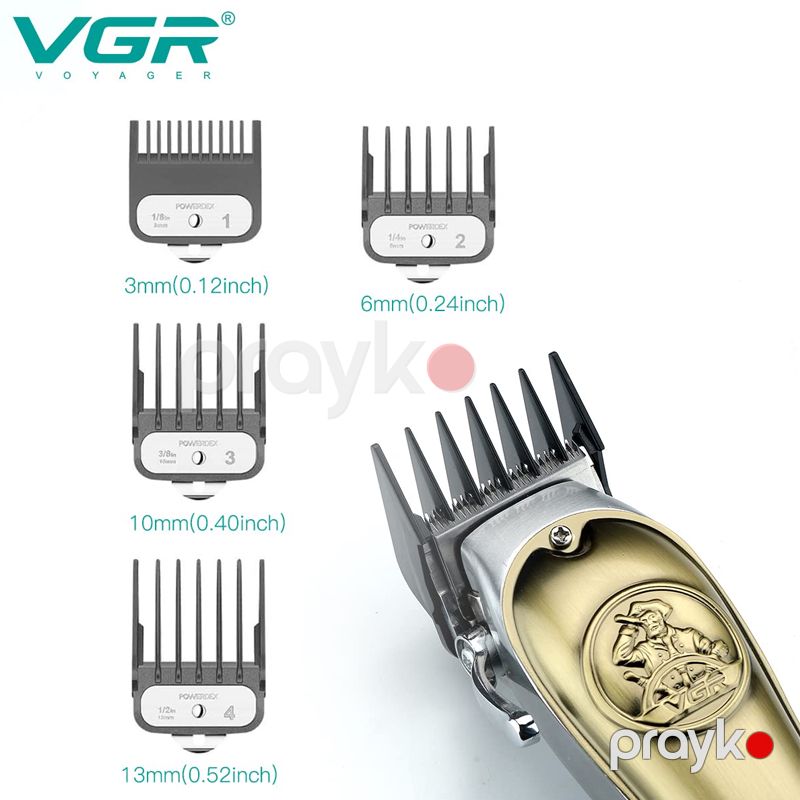 VGR V-658 - Trimmer Simsiz Saç Kəsici Elektrikli Saç Kəsici Maşın Dəsti Doldurula bilən Simsiz Saç Baxımı Trimmerləri Dəsti Doldurula bilən Li-ion Batareya 2500mAh — Usturalar, trimmerler və epilyatorlar, Bakı (2)