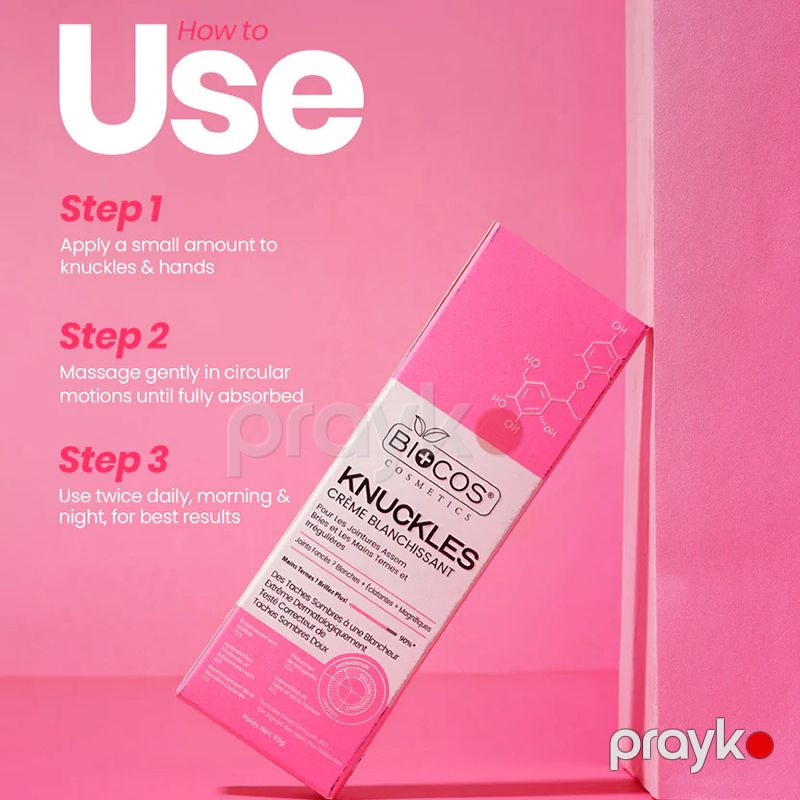 Biocos Knuckles Whitening Cream – Əl Oynaqları üçün Ağardıcı Krem (50 q) — Gözəllik və səhiyyə, Bakı (4)