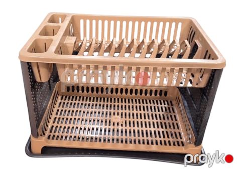 Qab-qacaq üçün quruducu 70115240, plastik, bej/qəhvəyi, 41x30x28 sm — Bakı